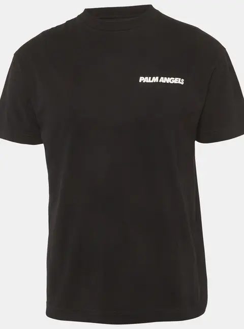Palm Angels Black Back Printed Cotton T-Shirt M