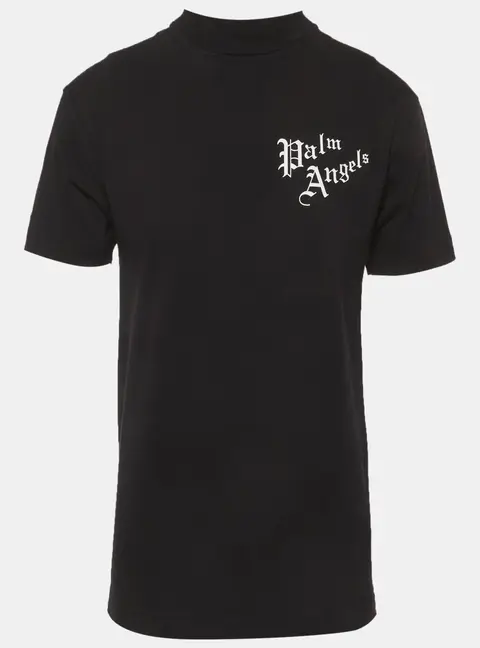 Palm Angels Black Back Print Jersey T-Shirt S