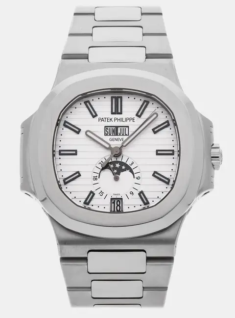 Patek Philippe Nautilus Annual Calendar 5726/1A-010 White Stainless Steel Automatic Men's Watches 40mm
