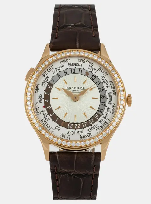 Patek Philippe Complications World Time 7130R-013 Automatic 18K Rose Gold Men's Wristwatch 36 mm
