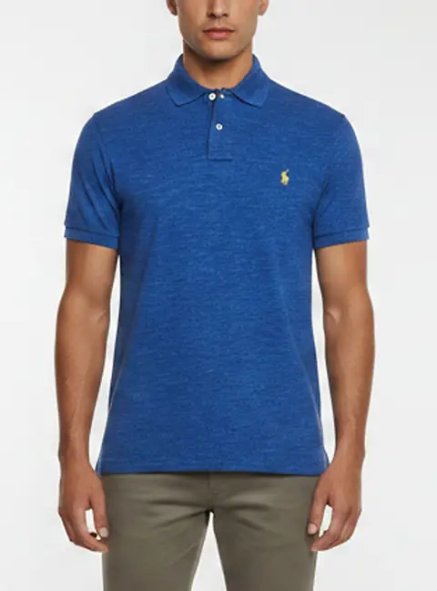 Polo Ralph Lauren Blue Cotton Knit Slim Fit Polo T-Shirt M
