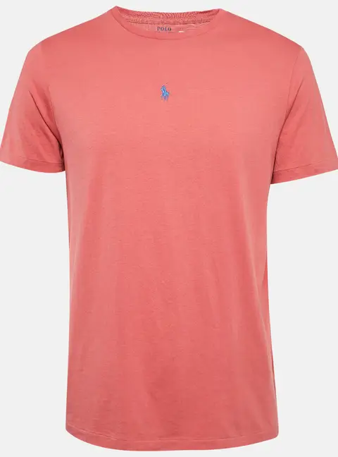 Polo Ralph Lauren Pink Jersey Custom Slim Fit T-Shirt L