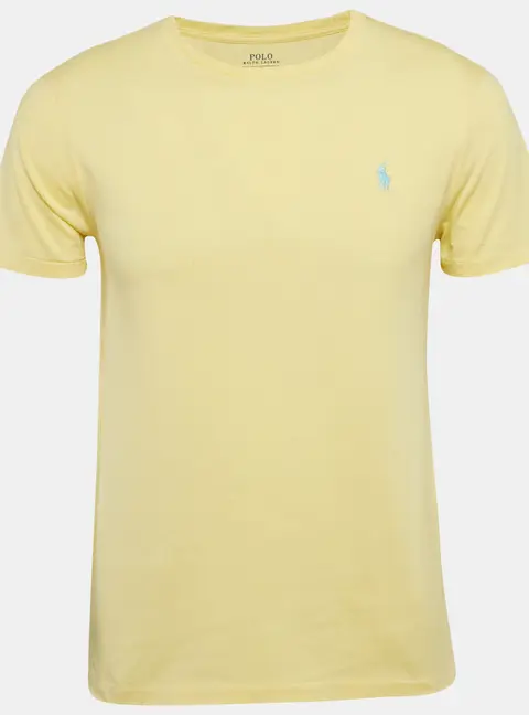 Polo Ralph Lauren Yellow Jersey Custom Slim Fit T-Shirt M