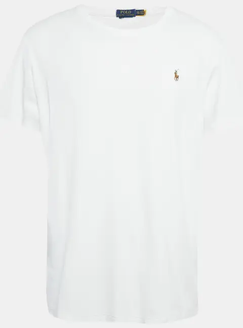 Polo Ralph Lauren White Cotton Crew Neck T-Shirt XXL