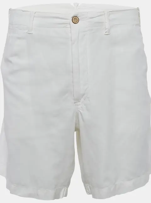 Polo Ralph Lauren White Linen and Cotton Shorts XXL