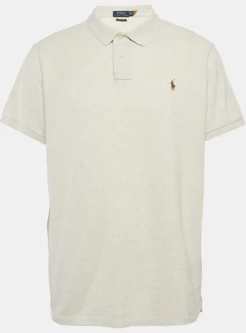 Polo Ralph Lauren Grey Cotton Pique Slim Fit Polo T-Shirt XXL