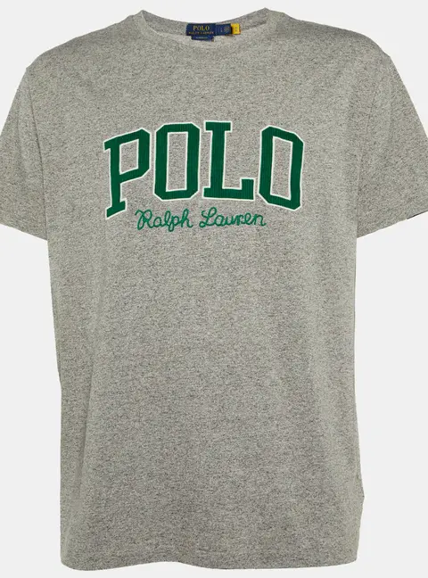 Polo Ralph Lauren Grey Cotton Classic Fit T-Shirt L