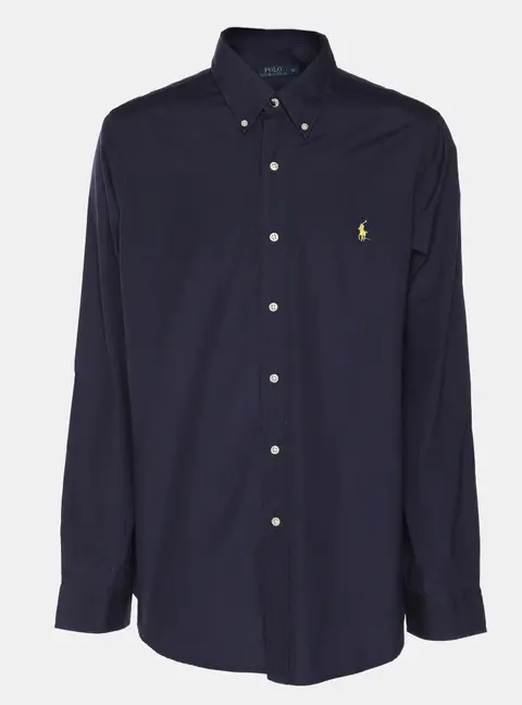 Polo Ralph Lauren Blue Cotton Button Front Shirt XL