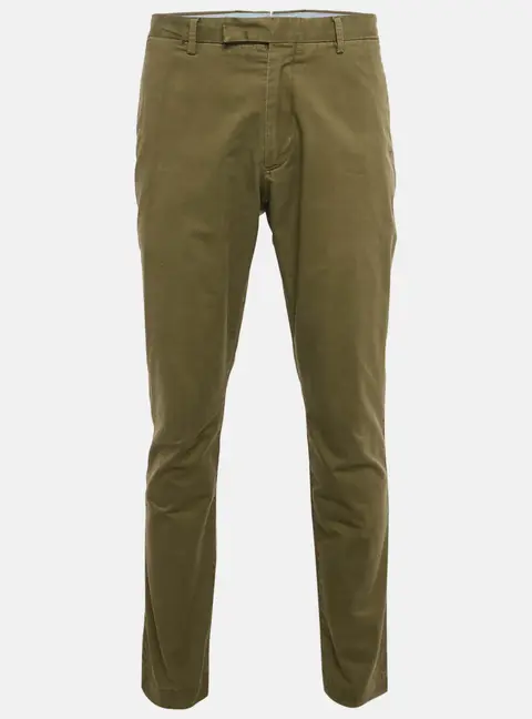 Polo Ralph Lauren Green Gabardine Cotton Slim Fit Chino Pants XL