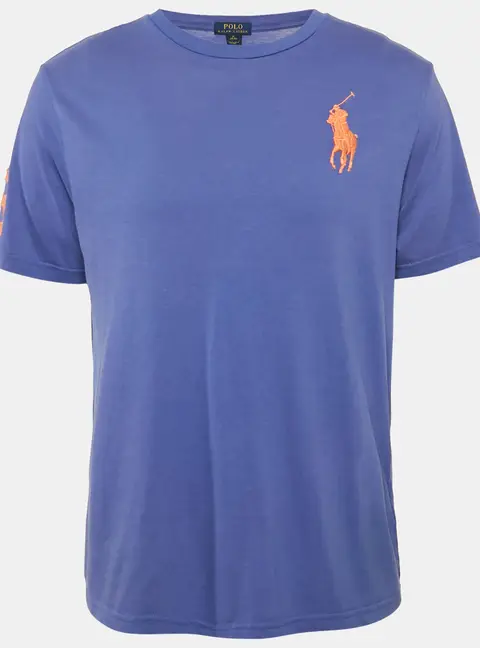 Polo Ralph Lauren Purple Logo Embroidered Crew Neck T-Shirt XL