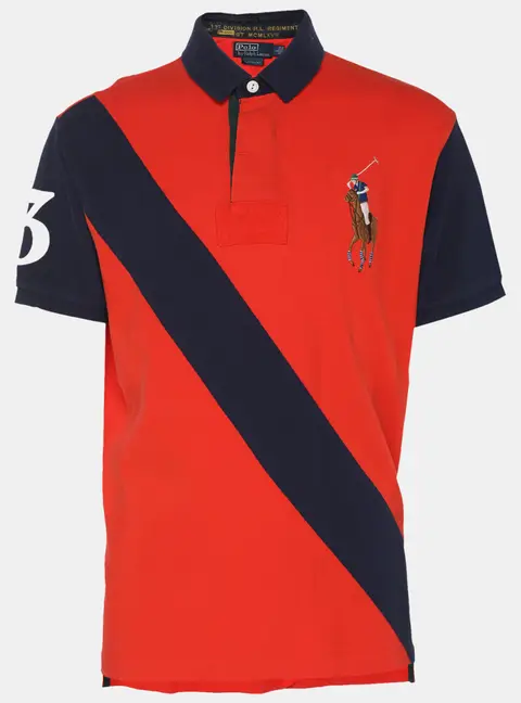 Polo Ralph Lauren Orange Cotton Pique Polo T-Shirt L