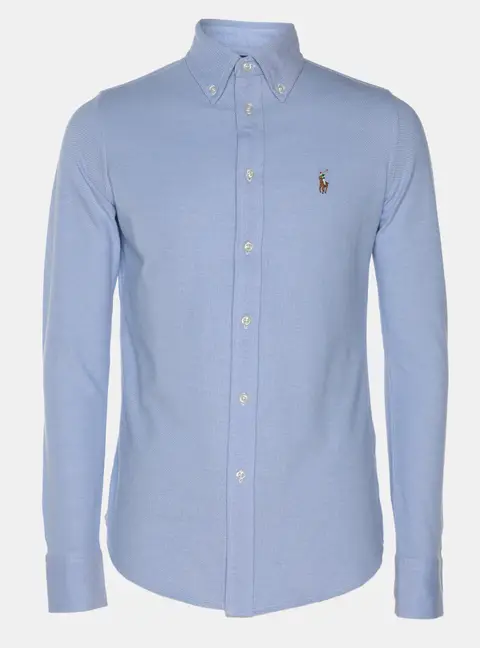Polo Ralph Lauren Blue Cotton Button Front Shirt M