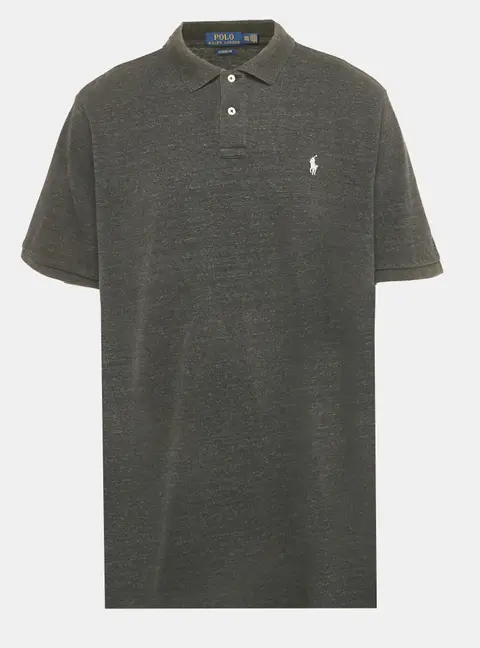 Polo Ralph Lauren Grey Logo Embroidered Cotton Classic Fit Polo T-Shirt XXL