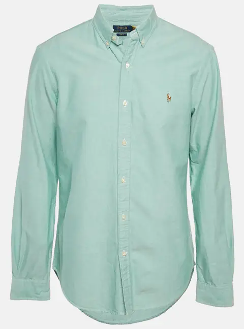 Polo Ralph Lauren Green Cotton Slim Fit Shirt L