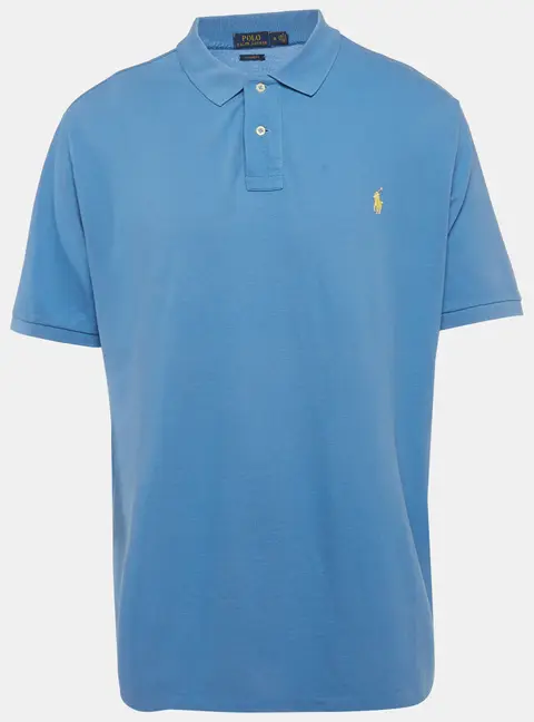Polo Ralph Lauren Blue Cotton Pique Polo T-Shirt XL
