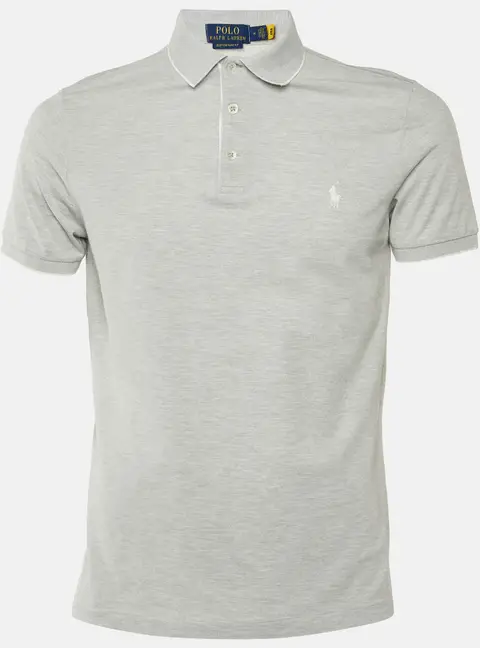 Polo Ralph Lauren Grey Jersey Polo T-Shirt M
