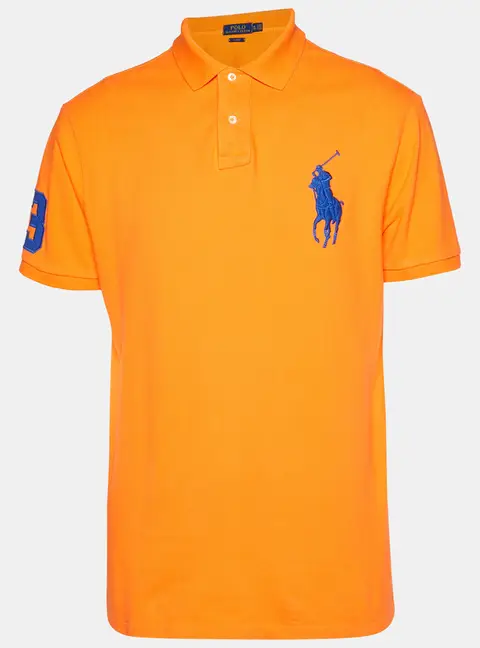 Polo Ralph Lauren Orange Pique Polo T-Shirt XL