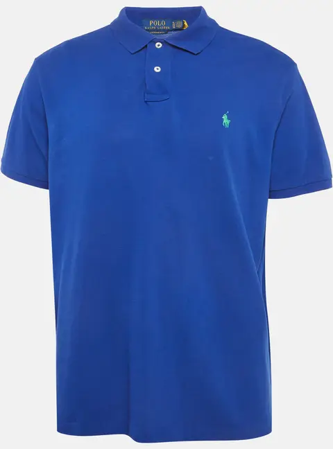 Polo Ralph Lauren Blue Pique Polo T-Shirt XL
