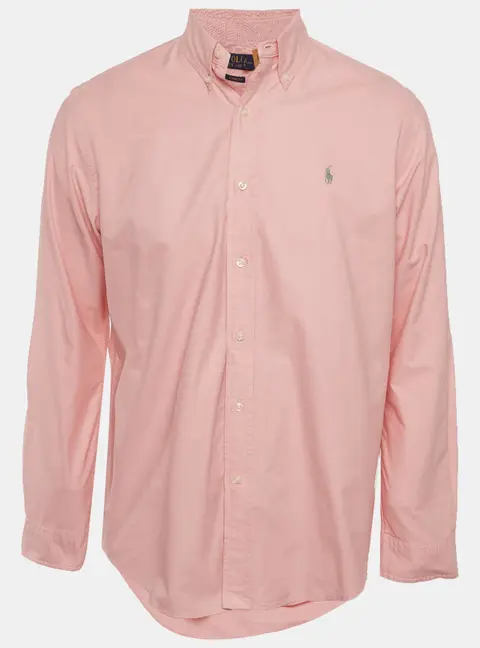 Polo Ralph Lauren Pink Cotton Classic Fit Shirt M