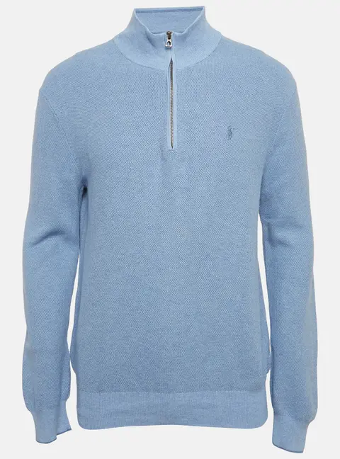 Polo Ralph Lauren Blue Pima Cotton Long Sleeve T-Shirt L