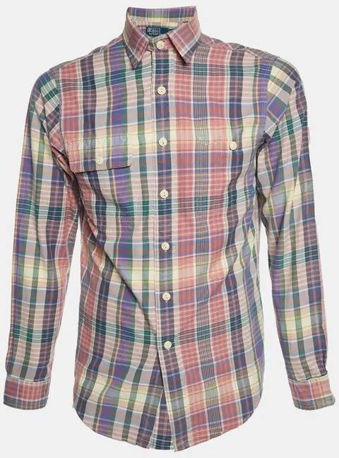 Polo Ralph Lauren Pink Checks Cotton Shirt S