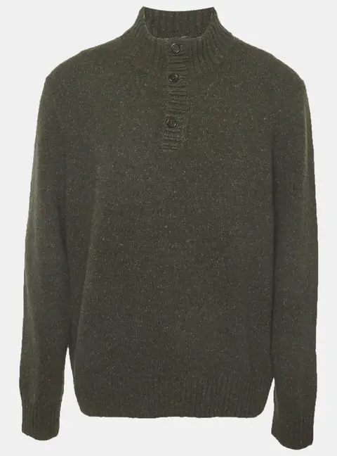 Polo Ralph Lauren Green Wool Blend Long Sleeve Sweater XL