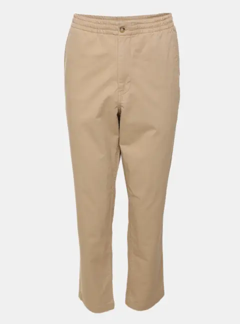 Polo Ralph Lauren Beige Stretch Cotton Elasticated Drawstring Pants M