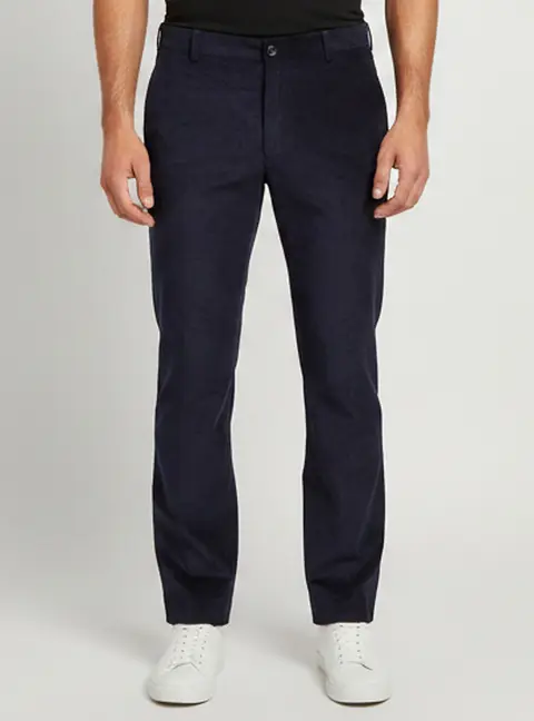 Polo Ralph Lauren Navy Blue Corduroy Regular Fit Trousers M