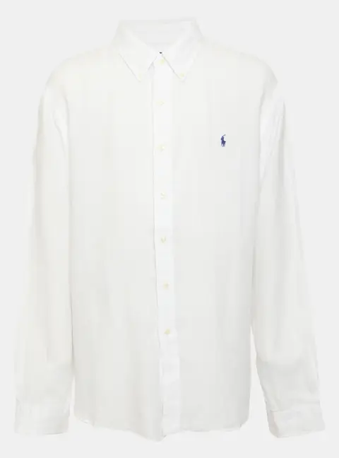 Polo by Ralph Lauren White Linen Long Sleeve Shirt XXL