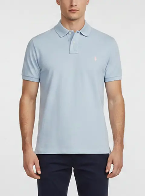 Polo Ralph Lauren Blue Piqu&eacute; Knit Polo T-Shirt M