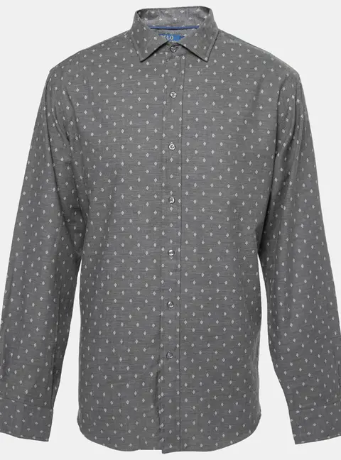 Polo Ralph Lauren Grey Cotton Long Sleeve Button Front Shirt XL