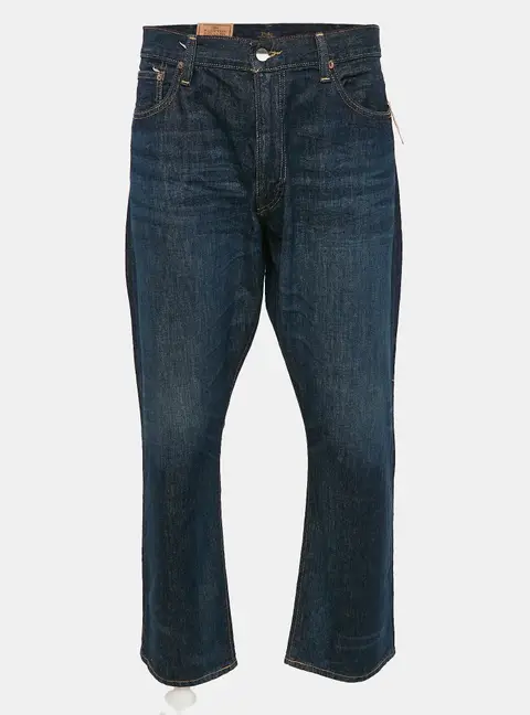 Polo Ralph Lauren Blue Denim Hampton Relax Fit Straight Jeans XXL Waist 38"