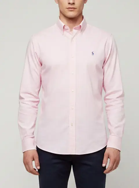 Polo Ralph Lauren Pink Cotton Long Sleeve Shirt S