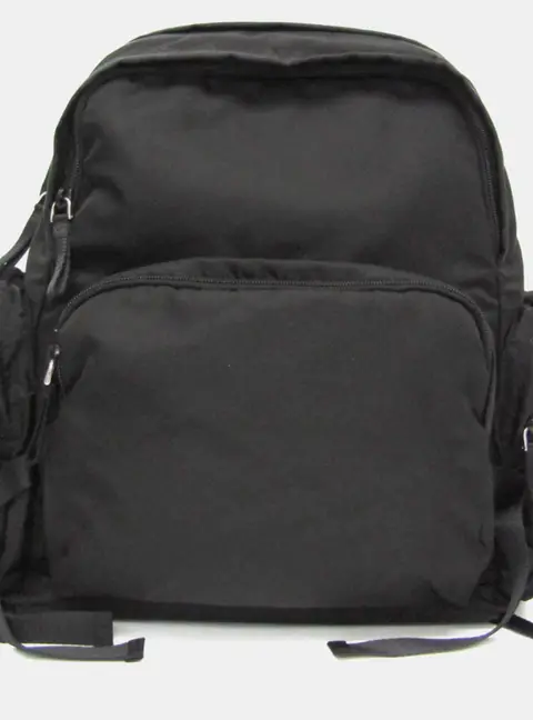 Prada Montagne Small Black Nylon Backpack Bag