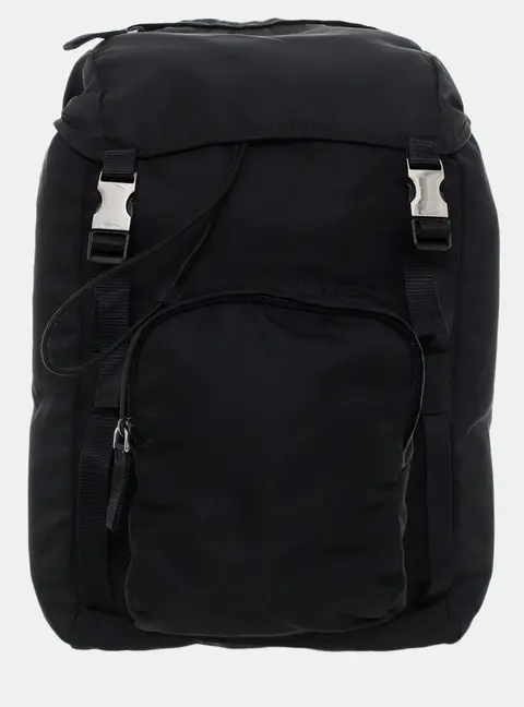 Prada Montagna Backpack Black Nylon Backpack Bag