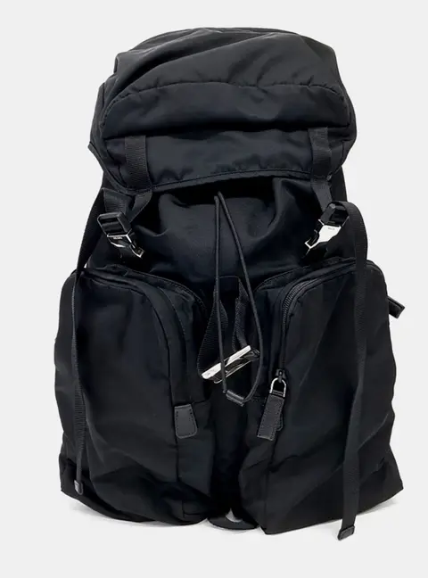 Prada Black Nylon Backpack
