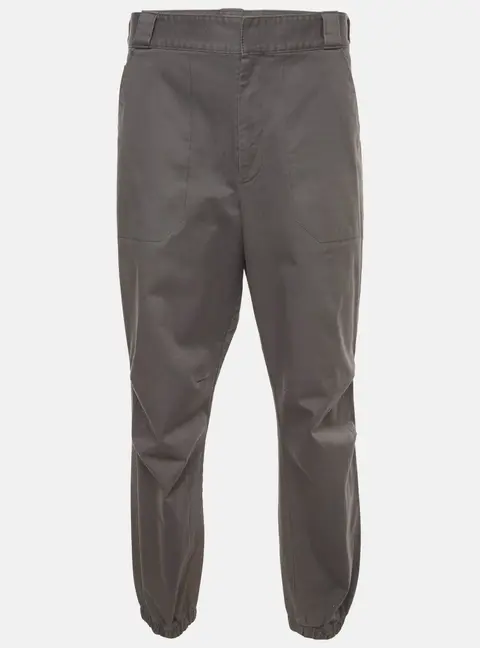 Prada Grey Denim Regular Fit Joggers XXL