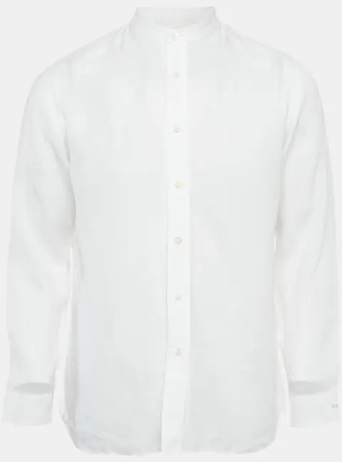 Prada White Cotton Long Sleeve Shirt M