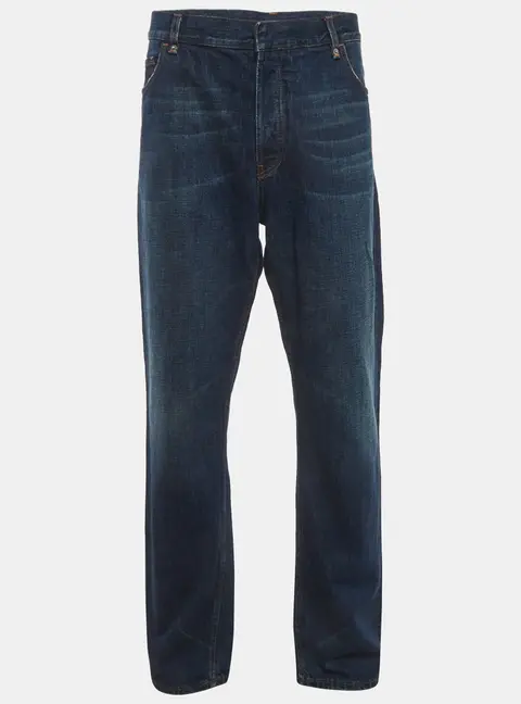 Prada Blue Denim Buttoned Loose Fit Jeans XXL/Waist 40"