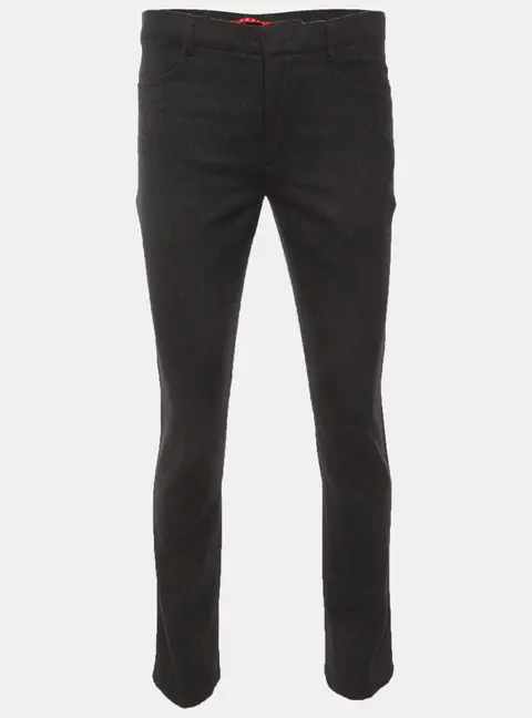 Prada Black Wool Blend Straight Fit Trousers M