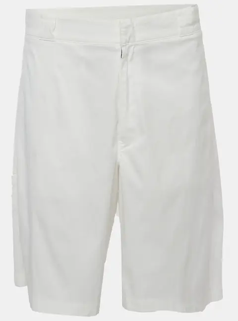 Prada White Cotton Bermuda Shorts XXL