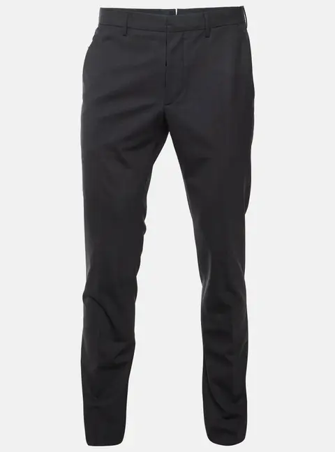 Prada Black Wool Blend Regular Fit Pants S