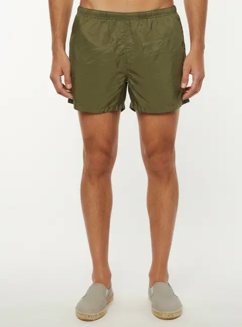 Prada Green Re-Nylon Drawstring Swim Shorts L