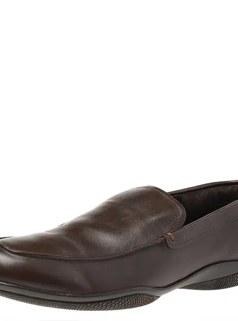 Prada Size 43.5 Brown Leather Loafers & Moccasins