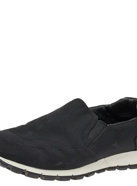 Prada Sport Black Nylon Slip on Sneakers Size 40.5