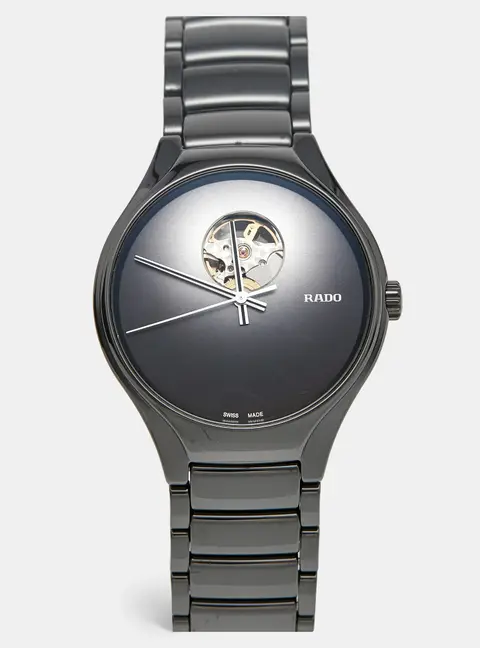 Rado TRUE Secret R27107152 Black Dial High Tech Ceramic Titanium Men's Wristwatch 40 mm