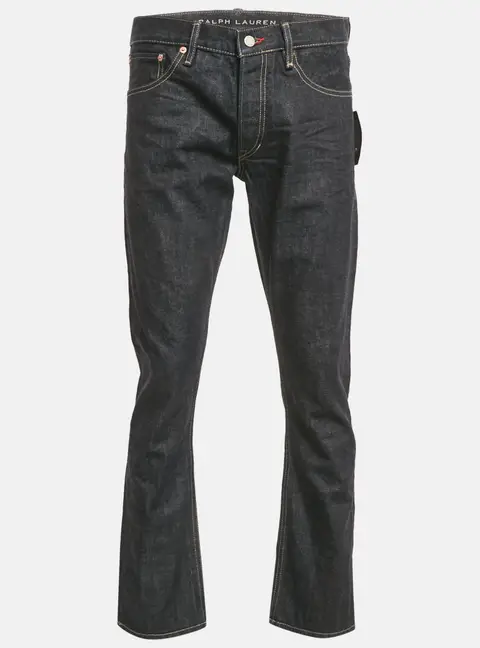 Ralph Lauren Navy Blue Denim Straight Fit Jeans M Waist 32"