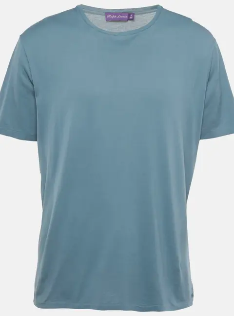 Ralph Lauren Purple Label Blue Jersey Crewneck T-Shirt XL
