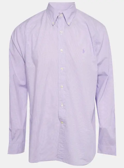 Ralph Lauren Purple Check Print Long Sleeve Shirt XL