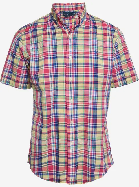 Ralph Lauren Multicolour Plaid Cotton Short Sleeve Shirt M